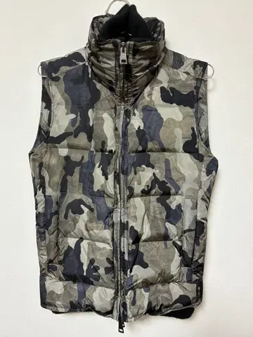 AKM 레이어드 니트 다운 베스트 카모플라쥬 카모플라주 밀리터리 S
