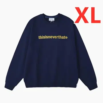 새상품 thisisneverthat 네이비 로고 맨투맨 XL 사이즈