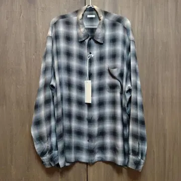 [ LIDNM ] PEACH RAYON OMBRE SHIRT