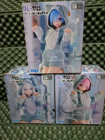 [리제로] Yumemirize 피규어 3세트