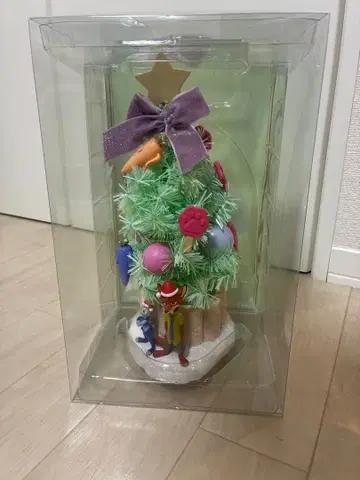 디즈니 스토어 주토피아 닉 주디 크리스마스 트리 라이트업