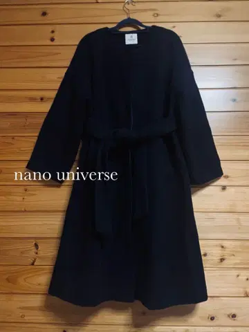 나노 유니버스 노카라 롱 코트 벨트 포함