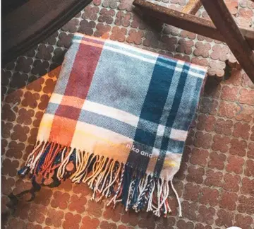 Niko and 오리지널 체크 스톨 머플러 미사용 새상품