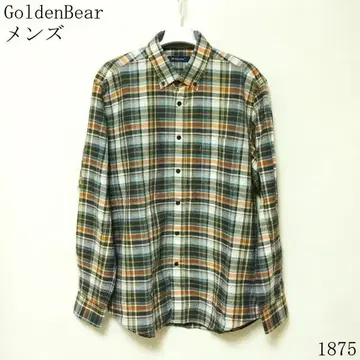 GoldenBear 남성용 체크 무늬 긴팔 셔츠 LL 사이즈