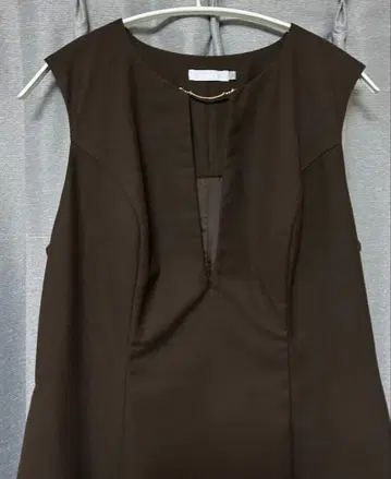 overE 키넥 오버롤 스커트 96 다크 브라운