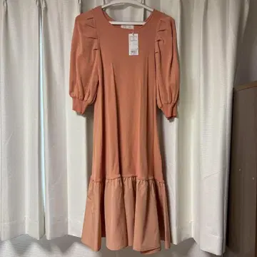 앙데팡당 오렌지 원피스