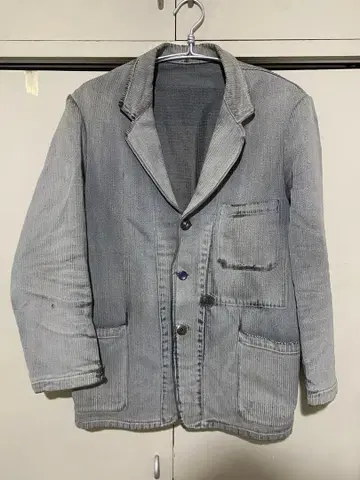 30년대 유럽 빈티지 커버올 워크 자켓