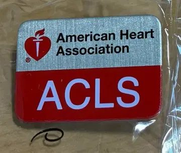 ACLS 핀 배지 American Heart Association