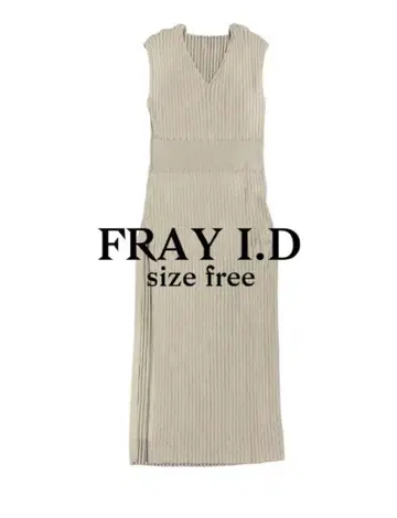 FRAY I.D 슬리브리스 롱 원피스 프리 사이즈