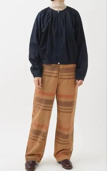 팔라스 팰리스 선염 체크 14W 코듀로이 스트레이트 팬츠