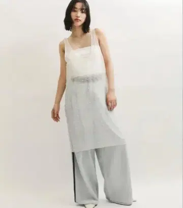 ADAM ET ROPE' 시어 펄 원피스