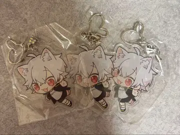 카즈 고양이 아크릴 키링 3개 세트