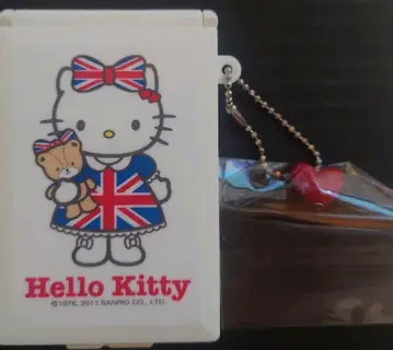 헬로키티 거울 포함 미니 사이즈 수납 미사용 장기 보관 영국