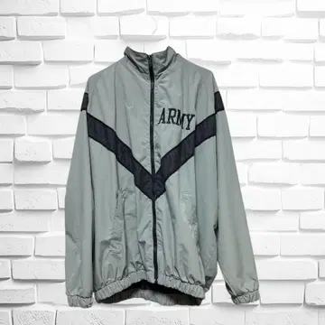그레이 나일론 자켓 ARMY 자수