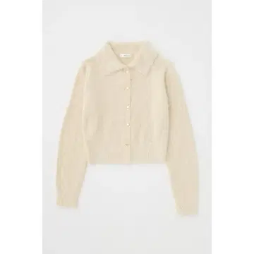 MOUSSY 하트 버튼 페더 가디건