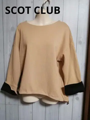SCOT CLUB 긴팔 티셔츠 베이지