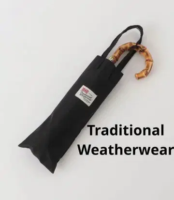 트래디셔널 웨더웨어 우천 겸용 접이식 우산 블랙