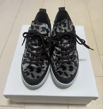 새상품 fitfit 야와라카 스니커즈 LITE 레오파드 무늬 22.5cm