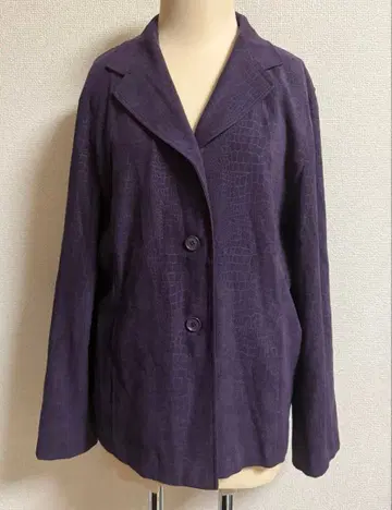 퍼플 크로커다일 테일러드 자켓