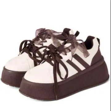 믹스 리본 통굽 스니커즈[zr1336]