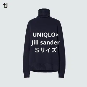 유니클로 +J 미들 게이지 캐시미어 블렌드 터틀넥 스웨터 S