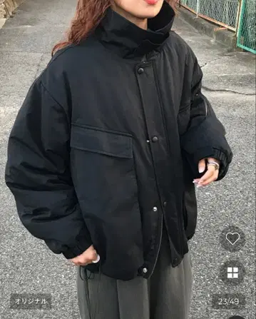 nugu 와이드 포켓 밀리터리 패딩 자켓