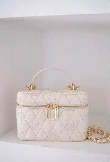 Monogram Quilted Vanity Bag ecru