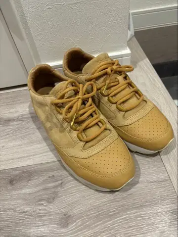 베이지 스웨이드 메쉬 스니커즈 USA 9