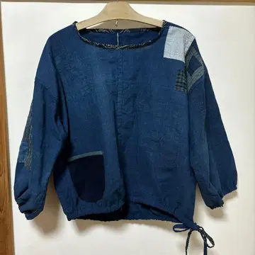 헌 옷 빈티지 원단 리메이크 상의