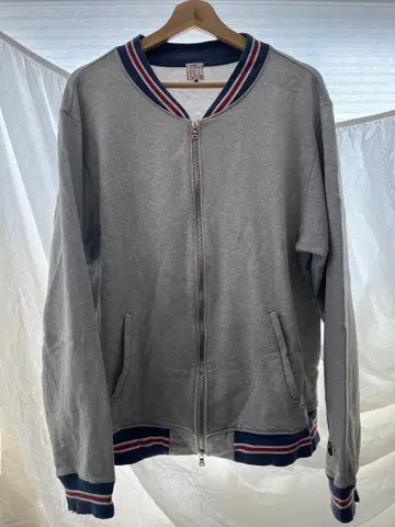 90s AAPE 그레이 집업 맨투맨