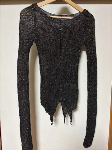 Ezick Ghost glitter 시어 니트