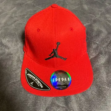 빨간색 점프맨 로고 야구 모자