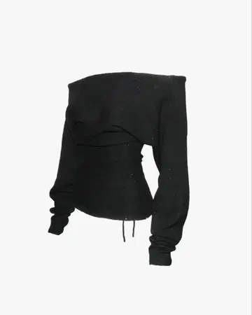 theredthread S sequin offshoulder knit