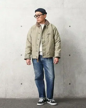 HOUSTON WAIPER 별주 N-1 덱 자켓 size 40