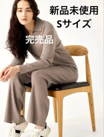 완판템 [ 새상품 ] UNIQLO 유니클로 워셔블 니트 리브 팬츠 카키