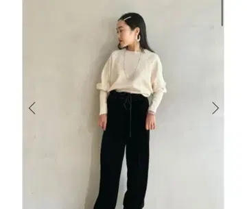 CABaN 코튼 캐시미어 크루넥 래글런 슬리브 풀오버