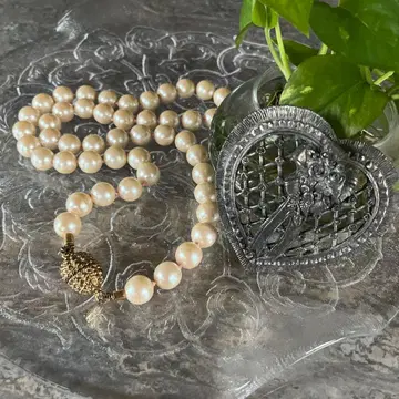 ESCADA 에스카다 롱 펄 목걸이 파티