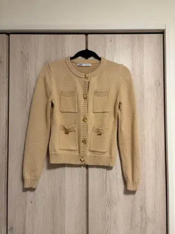 ZARA 베이지 가디건 긴팔