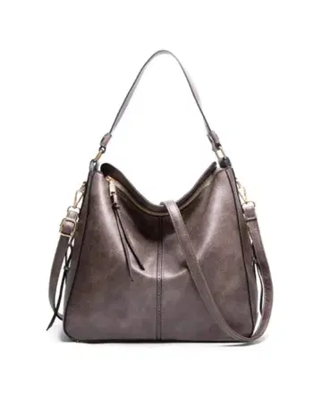 2WAY 백 여성용 PU 인조 가죽 토트백 숄더백