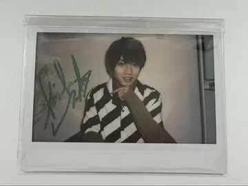 친필 사인 폴라로이드 가로 우에다 케이스케