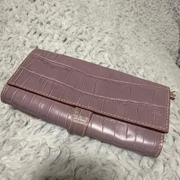 Felisi 연보라색 크로커다일풍 장지갑