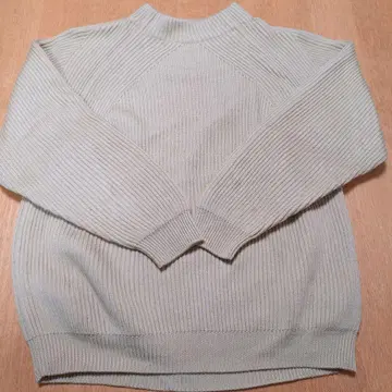 BATONER 모크넥 니트 사이즈 3 머스타드