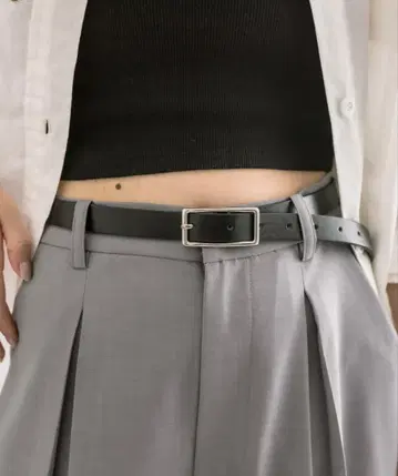 mystic 가죽 벨트 블랙