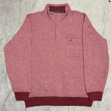 LACOSTE 하프 지퍼 니트 트레이닝복 M 사이즈 빨간색