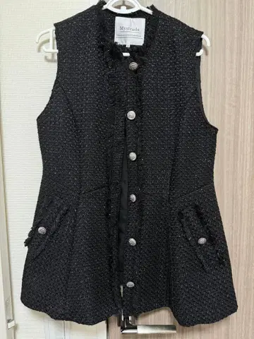 Mystrada 블랙 베스트 미사용 택 포함