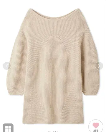 snidel 라쿤 미니 니트 원피스 아이보리