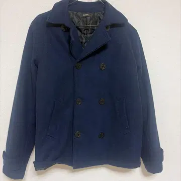 GLAZOS 네이비 피 코트