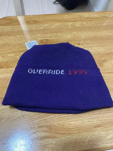 OVERRIDE 니트 모자 보라색 57cm-59cm