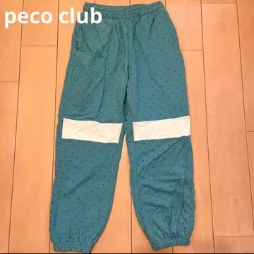 [ PECO CLUB ] 도트 스웨트 팬츠 그린