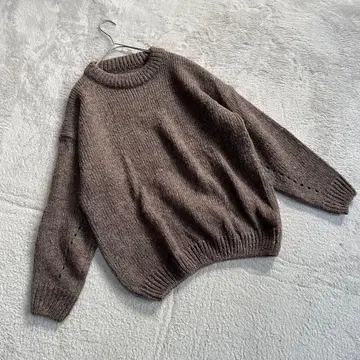 새상품급 ( M상당 ) 크루넥 니트 브라운 남성용 한국제